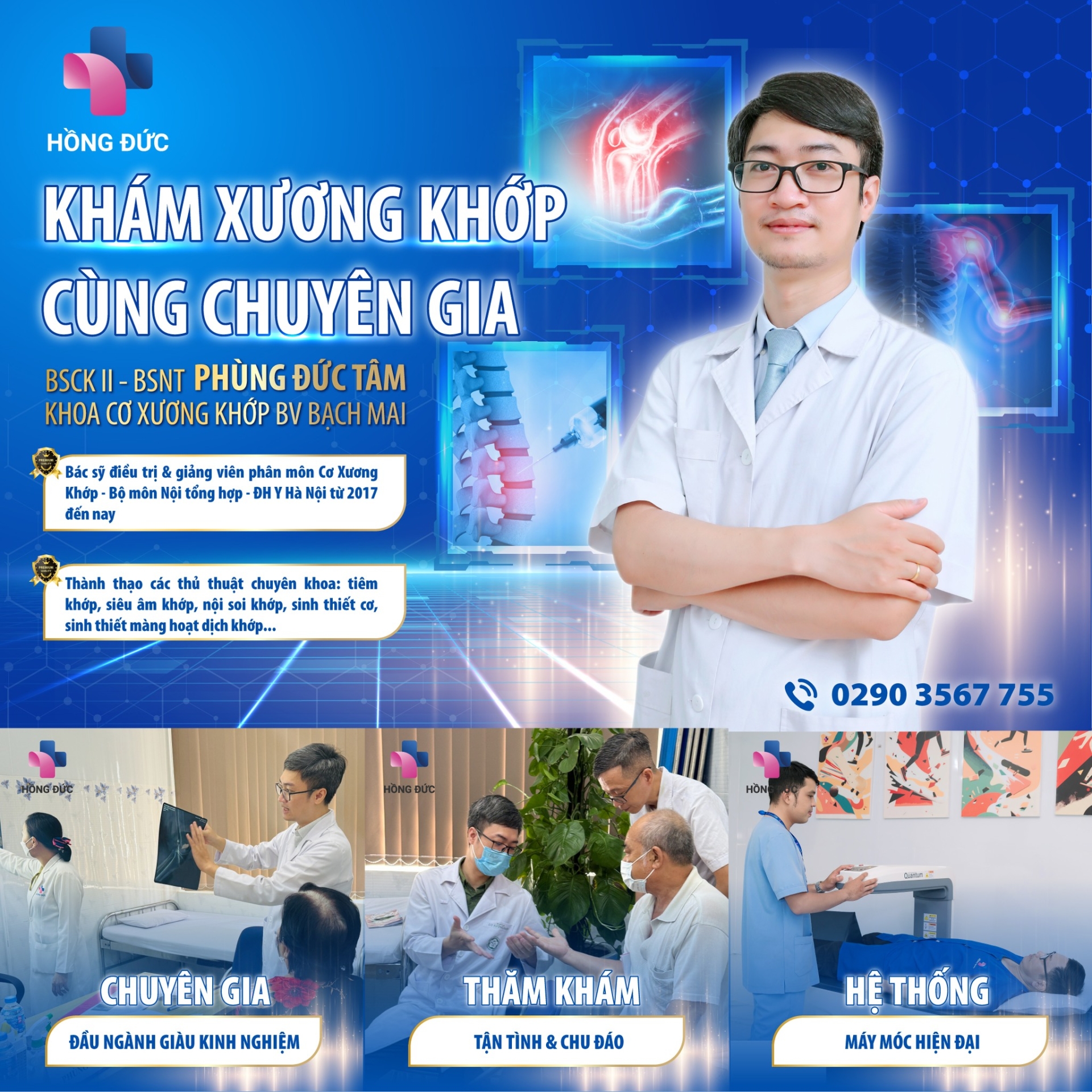 KHÁM XƯƠNG KHỚP CÙNG CHUYÊN GIA: BSCK II - BSNT PHÙNG ĐỨC TÂM - KHOA CƠ XƯƠNG KHỚP BV BẠCH MAI 