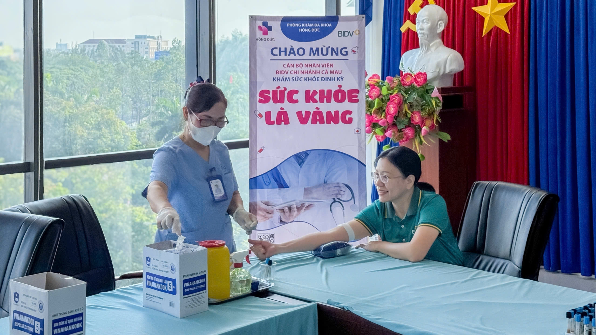 PKĐK HỒNG ĐỨC ĐỒNG HÀNH KHÁM SỨC KHỎE ĐỊNH KỲ CHO CBNV BIDV CÀ MAU – CHUYÊN NGHIỆP & TẬN TÂM 
