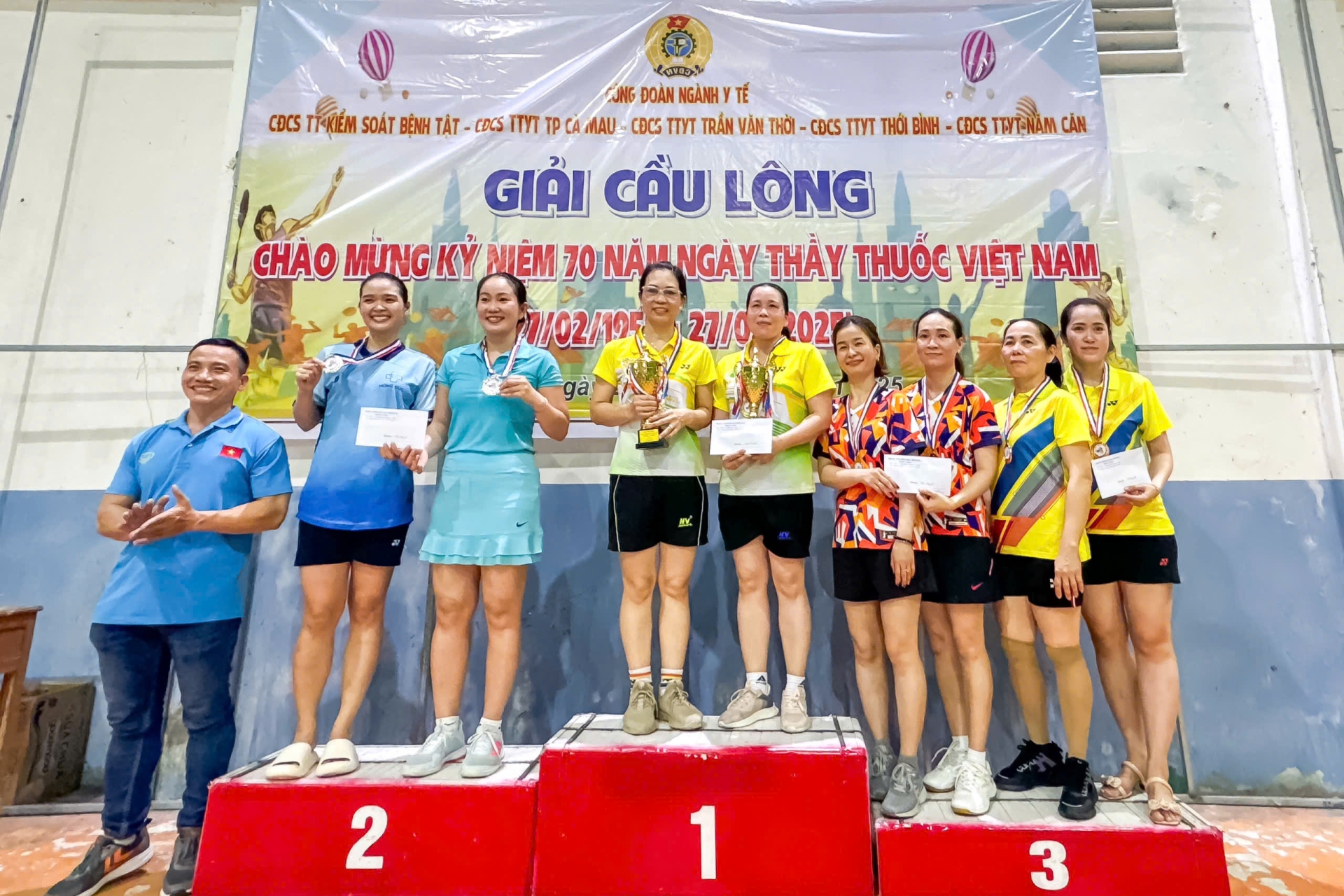 PKĐK HỒNG ĐỨC THAM GIA HỘI THAO CHÀO MỪNG 70 NĂM NGÀY THẦY THUỐC VIỆT NAM