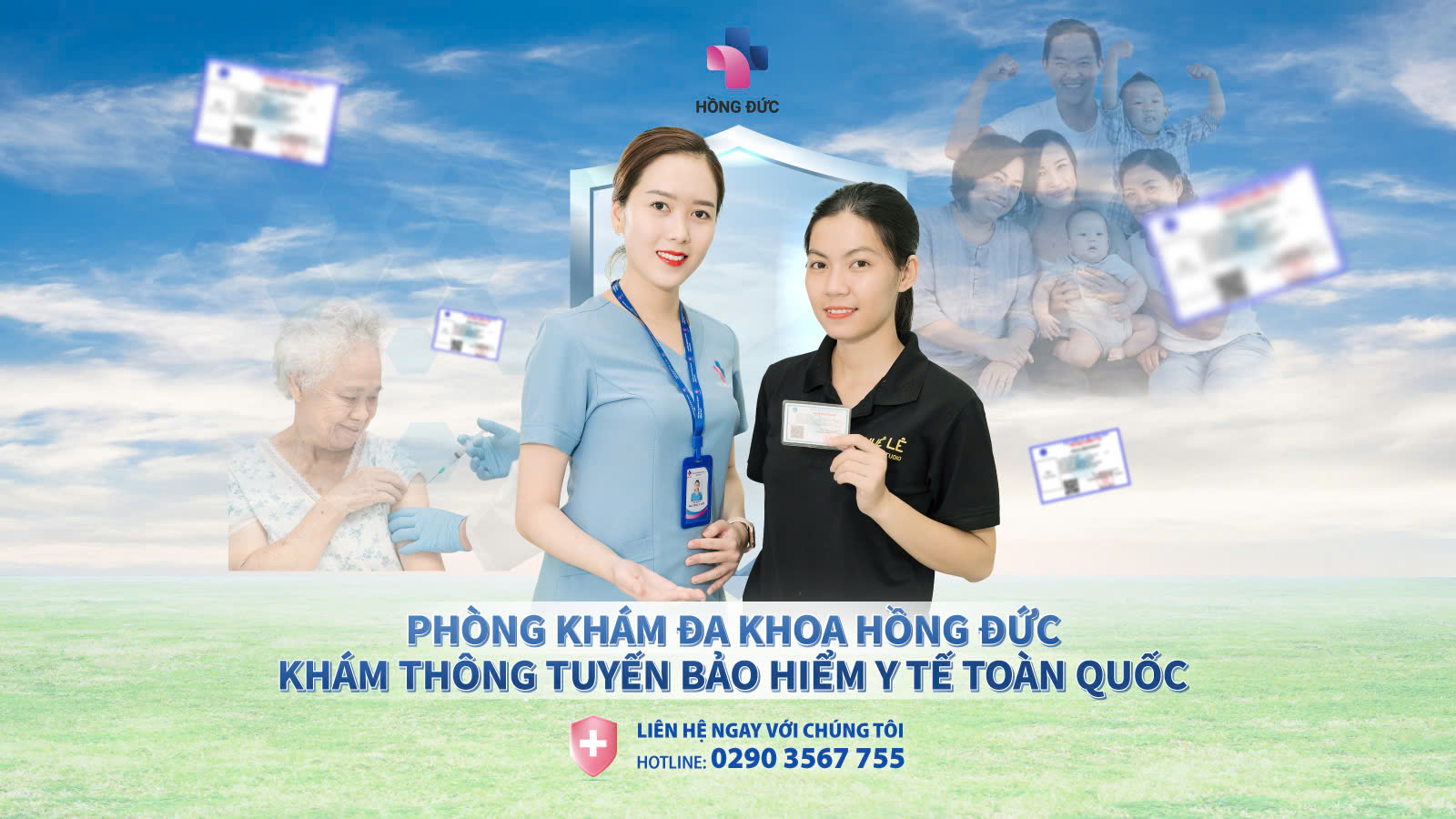 TIN VUI CHO BÀ CON: ÁP DỤNG BẢO HIỂM Y TẾ THÔNG TUYẾN TOÀN QUỐC TẠI PKĐK HỒNG ĐỨC!