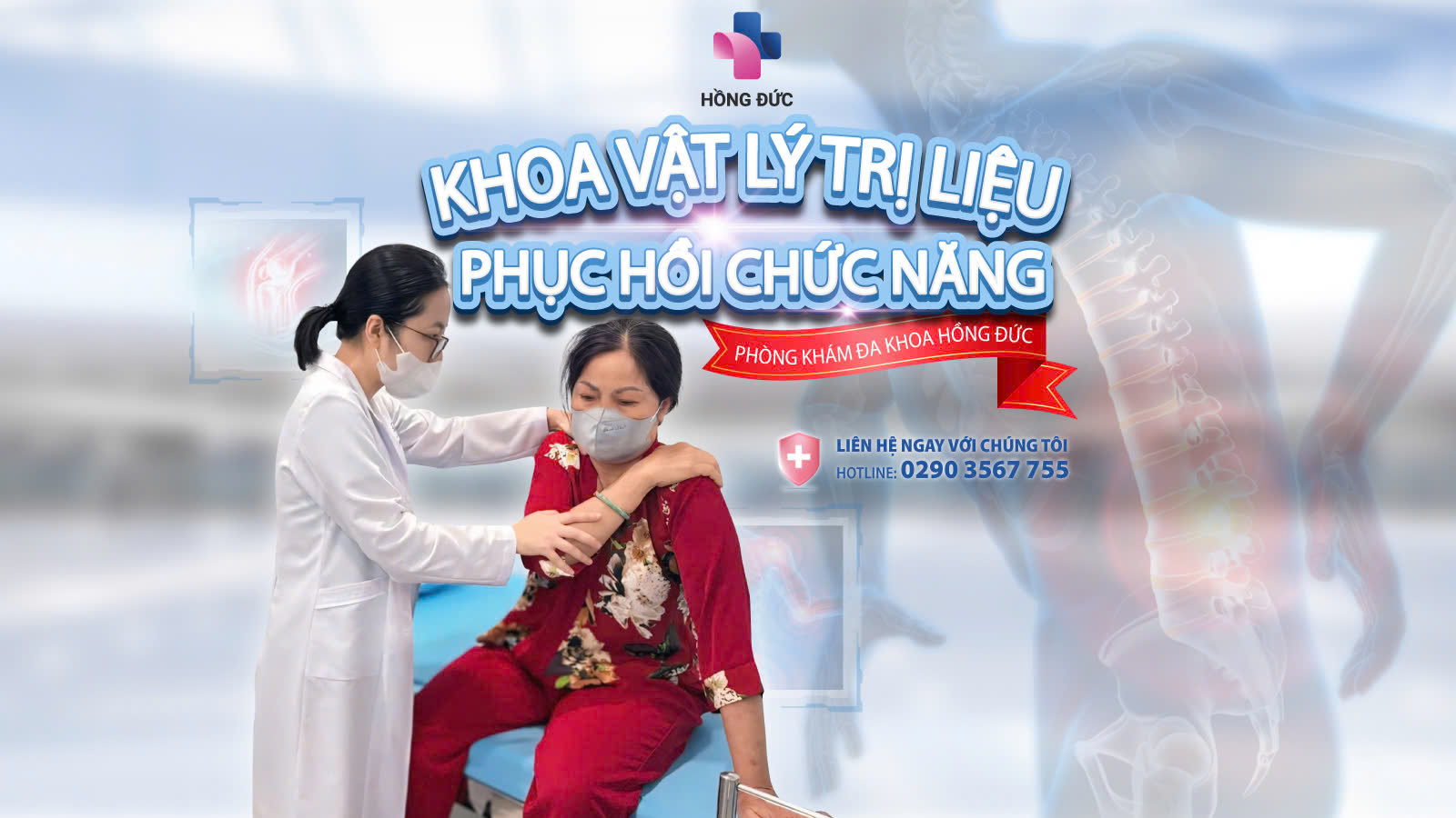 KHOA VẬT LÝ TRỊ LIỆU - PHỤC HỒI CHỨC NĂNG PKĐK HỒNG ĐỨC