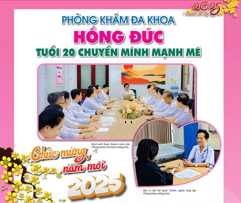 BAOCAMAU.VN ĐƯA TIN: ''PHÒNG KHÁM ĐA KHOA HỒNG ĐỨC TUỔI 20 CHUYỂN MÌNH MẠNH MẼ''