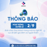 THÔNG BÁO | PHÒNG KHÁM ĐA KHOA HỒNG ĐỨC HOẠT ĐỘNG XUYÊN LỄ QUỐC KHÁNH 2/9